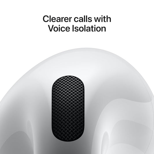 Apple AirPods 4 Wireless Earbuds with Active Noise Cancellation, Adaptive Audio, Transparency Mode, Personalised Special Audio, USB-C Charging Case, Wireless Charging, H2 Chip