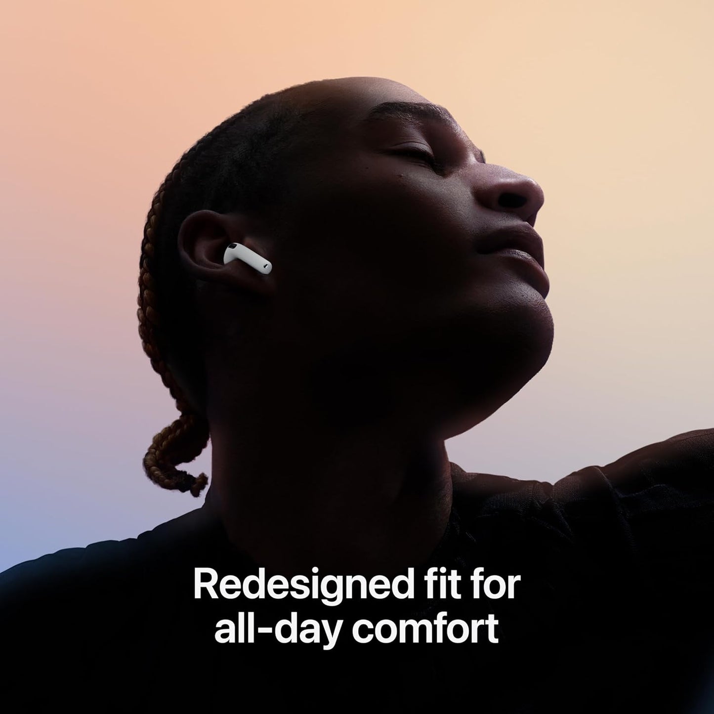 Apple AirPods 4 Wireless Earbuds with Active Noise Cancellation, Adaptive Audio, Transparency Mode, Personalised Special Audio, USB-C Charging Case, Wireless Charging, H2 Chip