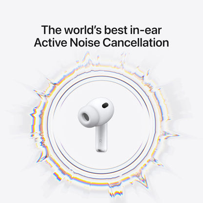 Apple AirPods Pro 3 Wireless Earbuds, Active Noise Cancellation, Live Translation, Heart Rate Sensing, Bluetooth Headphones, Spatial Audio, High-Fidelity Sound, USB-C Charging
