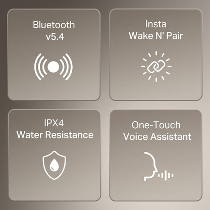 Boat Airdopes 141 Gen 2 (2025), 4 Mics ENx Tech, 48 Hrs Playback, Free Music Streaming, Fast Charge, Low Latency, IPX4, v5.4 Bluetooth Earbuds, TWS Ear Buds Wireless Earphones with mic (Grey)
