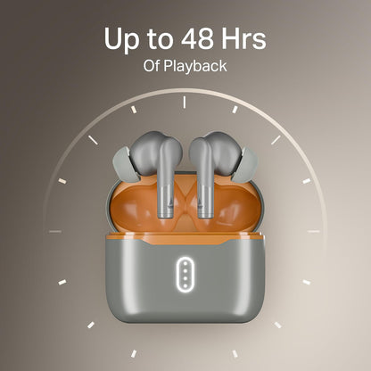Boat Airdopes 141 Gen 2 (2025), 4 Mics ENx Tech, 48 Hrs Playback, Free Music Streaming, Fast Charge, Low Latency, IPX4, v5.4 Bluetooth Earbuds, TWS Ear Buds Wireless Earphones with mic (Grey)