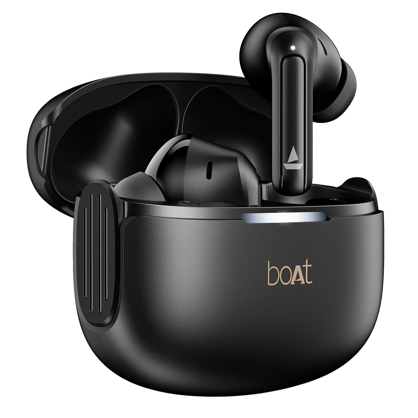 Boat 2025 Launch Airdopes 219, 4Mics ENx, 40H Battery, Best in Segment for Calling, Stream Ad Free Music via App Support, Bluetooth Earbuds, TWS Ear Buds Wireless Earphones with mic (Carbon Black)