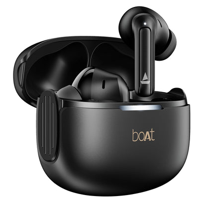 Boat 2025 Launch Airdopes 219, 4Mics ENx, 40H Battery, Best in Segment for Calling, Stream Ad Free Music via App Support, Bluetooth Earbuds, TWS Ear Buds Wireless Earphones with mic (Carbon Black)