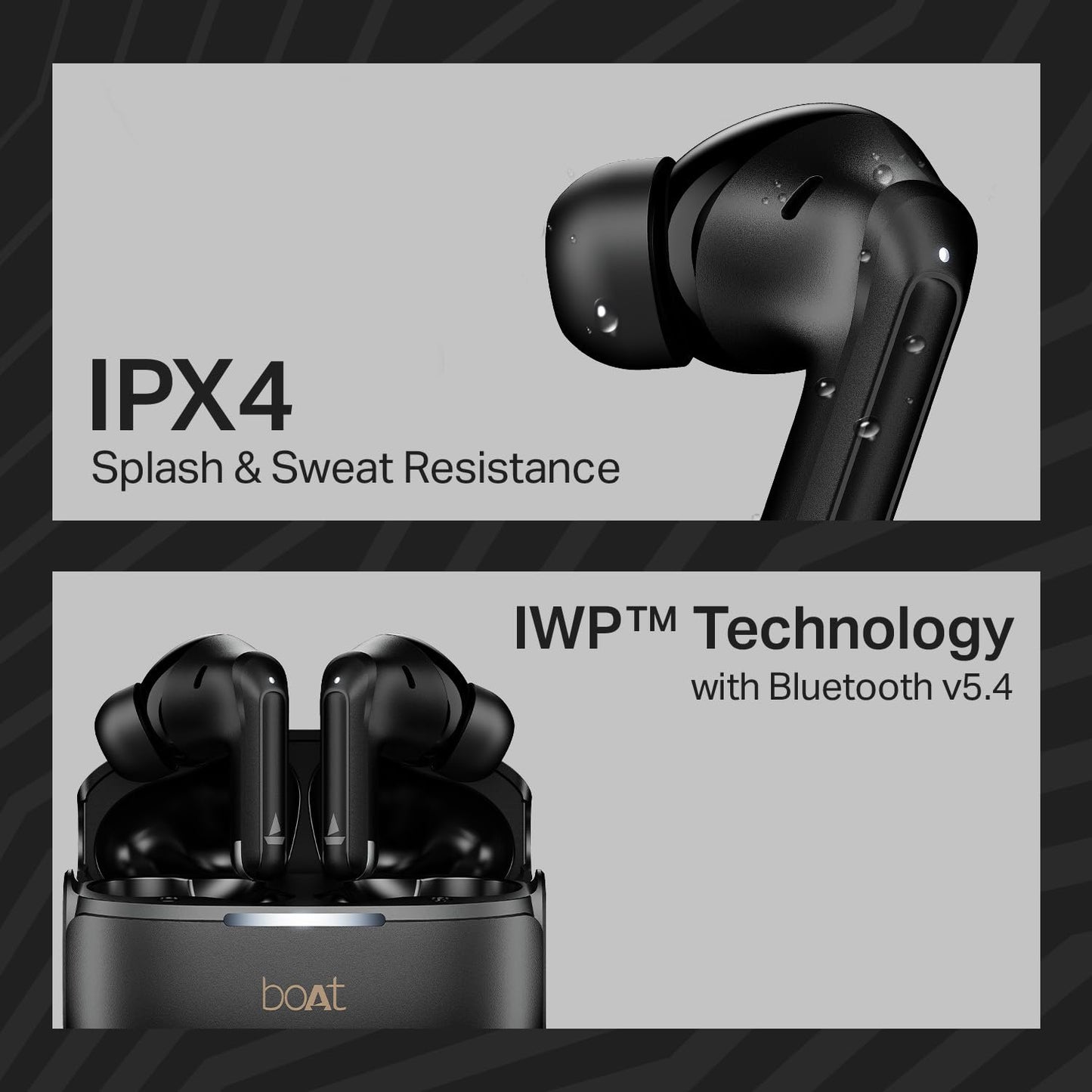 Boat 2025 Launch Airdopes 219, 4Mics ENx, 40H Battery, Best in Segment for Calling, Stream Ad Free Music via App Support, Bluetooth Earbuds, TWS Ear Buds Wireless Earphones with mic (Carbon Black)