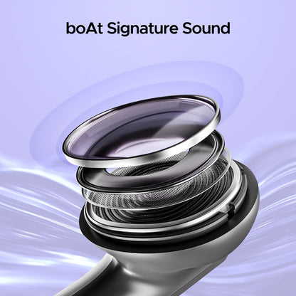 Boat Airdopes 91, 45HRS Battery, 50ms Low Latency, ENx Tech, Fast Charge, IPX4, IWP Tech, v5.3 Bluetooth Earbuds, TWS Ear Buds Wireless Earphones with mic (Mist Grey)