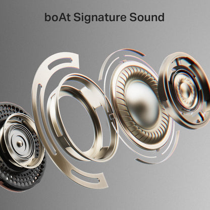 Boat 2025 Launch Airdopes Plus 311,Glass Design,ENx Tech,50 H Battery, Fast Charge, Stream Ad Free Music via App Support, Bluetooth Earbuds, TWS Ear Buds Wireless Earphones with mic (Charcoal Black)