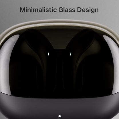 Boat 2025 Launch Airdopes Plus 311,Glass Design,ENx Tech,50 H Battery, Fast Charge, Stream Ad Free Music via App Support, Bluetooth Earbuds, TWS Ear Buds Wireless Earphones with mic (Charcoal Black)