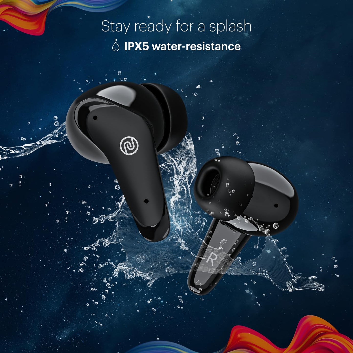 Noise Buds VS102 Plus Wireless Earbuds, Bluetooth Earbuds with 70H Playtime, Quad Mic ENC for Clear Calls, 11mm Drivers, Deep Bass, Instacharge, Bluetooth v5.3 (Matte Black)