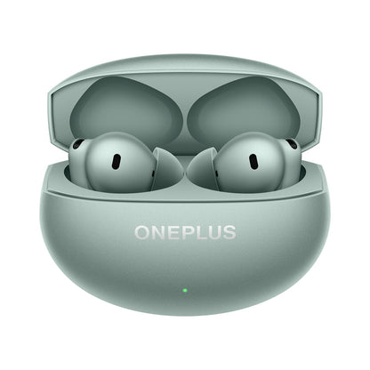 OnePlus Buds 4 TWS Earbuds with Upto 55dB Real-time ANC, Adaptive Mode, Dual Drivers with DACs, 3D Audio, Upto 45hrs Music Playback, ,Dual-Device connectivity, 47ms Low Latency, Zen Green