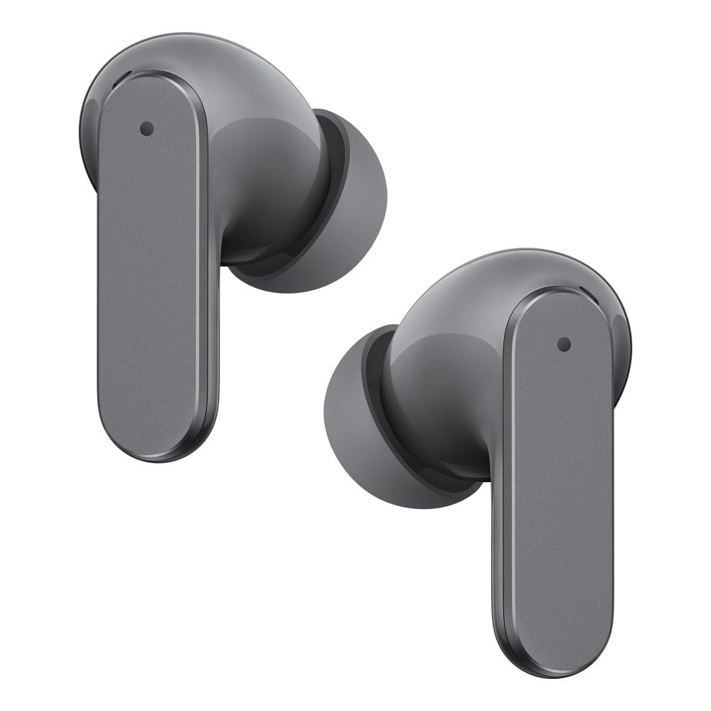 realme Buds Air 8,11mm+6mm Dual Dynamic Bass Drivers,58Hrs Playtime, 55dB ANC,6 Mic ENC, 45ms Low Latency, 360° Spatial Audio, Hi-Res LHDC, IP55 Dust & Water Resistant, BT v5.4 (Master Grey)