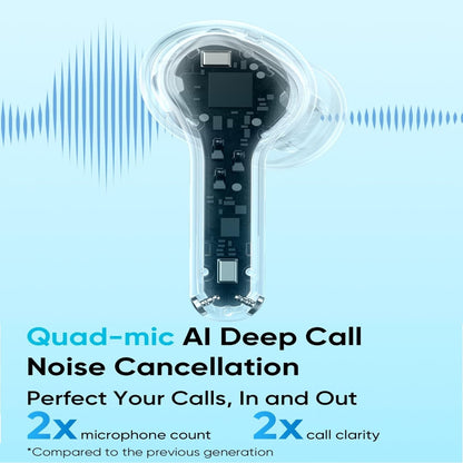 Realme Buds T200x True Wireless Earbuds with 12.4mm Dynamic Bass Drivers, 25 dB ANC, Quad Mic, 45ms Latency, Upto 48 Hrs Playback, Fast Charge, IP55 Rated, BT 5.4 (Pure Black)