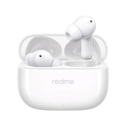 Realme Buds T310 Truly Wireless in Ear Earbuds with 46dB Hybrid ANC, 360° Spatial Audio, 12.4mm Dynamic Bass Driver, Upto 40Hrs Battery and Fast Charging (Agile White)