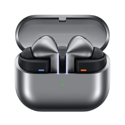 Original Imported Samsung Galaxy Buds3 Pro Wireless Earbuds, Powered by Galaxy AI, IP57, Active Noise Cancellation, Adaptive Noise Control, 37hrs Battery, 360 Surround Sound, Pinch Controls, Galaxy Ecosystem, Matt Silver