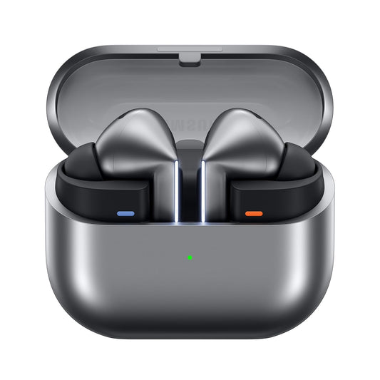 Original Imported Samsung Galaxy Buds3 Pro Wireless Earbuds, Powered by Galaxy AI, IP57, Active Noise Cancellation, Adaptive Noise Control, 37hrs Battery, 360 Surround Sound, Pinch Controls, Galaxy Ecosystem, Matt Silver