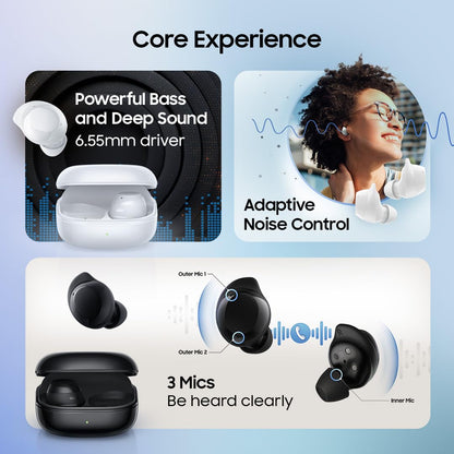Samsung Galaxy Buds Core (Black) Galaxy AI Enabled in-Ear TWS with ANC | Enriched Bass | 6 Mic Setup | IP54 | 35hrs Battery | Touch Controls